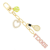 SPORTY THEME BAG CHARM KEYCHAIN